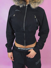 Load image into Gallery viewer, Faux Fur Zip-Up Hoodie