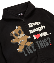 Load image into Gallery viewer, Live Laugh Love Zip-up Hoodie