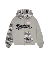 Load image into Gallery viewer, Deconstructed Snow Camo Zip-up