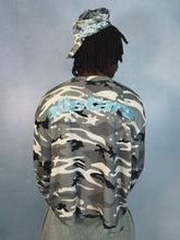 Load image into Gallery viewer, Star Camo Waffle Long Sleeve - Black Star Camo
