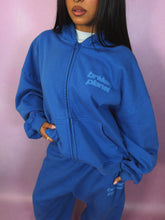 Load image into Gallery viewer, Star Logo Zip-Up Hoodie - Cobalt Blue
