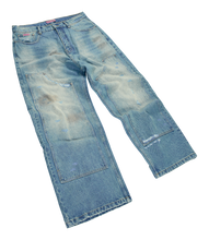Load image into Gallery viewer, Double-Knee Denim Jeans
