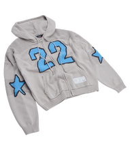 Load image into Gallery viewer, Varsity Knit Zip-Up Hoodie
