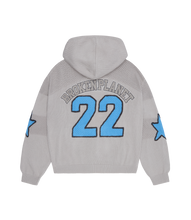 Load image into Gallery viewer, Varsity Knit Zip-Up Hoodie
