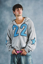 Load image into Gallery viewer, Varsity Knit Zip-Up Hoodie
